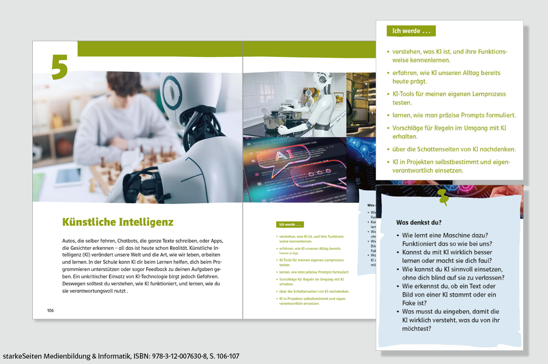 beispielhafte Darstellung einer Einstiegsseite aus dem Schulbuch